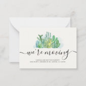 We hebben Cacti-adreswijziging Waterverf verplaats Notitiekaartje (Voorkant)