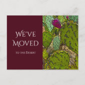We hebben Cactus New Home Moving Red verplaatst Aankondigingskaart (Voorkant)