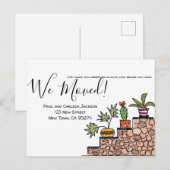 We hebben Cactus verplaatst Briefkaart (Voorkant / Achterkant)