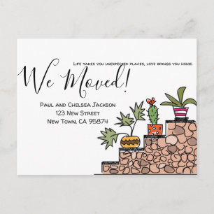 We hebben Cactus verplaatst Briefkaart