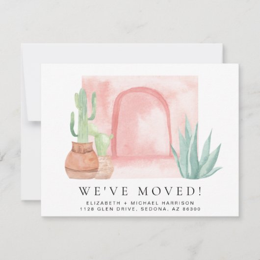 We hebben Cactus Waterverf Moving Announement verp (Voorkant)