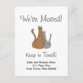 We hebben Cats New Home verplaatst Aankondigingskaart (Voorkant)