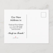 We hebben Cats Photo New Home Navy Blue Moving ver Aankondigingskaart (Achterkant)