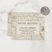 We hebben Central Midwest  Map Moving Notitiekaartje (Voorkant / Achterkant in situ)