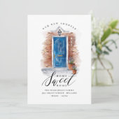 We hebben Cerulean Blue Waterverf Door & Brick ver Aankondiging (Staand voorkant)