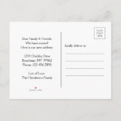 We hebben Chalkboard Black en White New Address ve Aankondigingskaart (Achterkant)