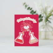 We hebben chemie. briefkaart (Staand voorkant)