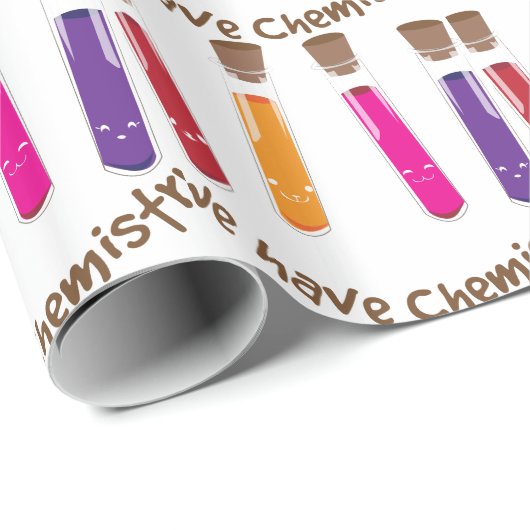 We hebben chemie cadeaupapier (Rol Hoek)