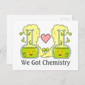 We hebben chemie feestdagenkaart (Voorkant / Achterkant)