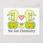 We hebben chemie feestdagenkaart (Voorkant)