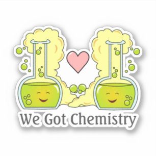 We hebben chemie sticker