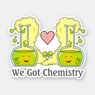 We hebben chemie sticker