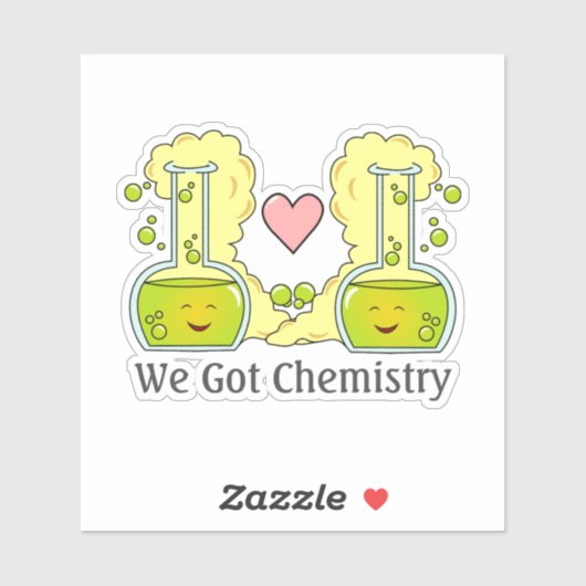 We hebben chemie sticker (Vel)