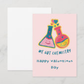 We hebben chemie Valentijn's Day Kaart (Voorkant / Achterkant)