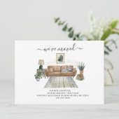 We hebben Chic Boho verhuisd Aankondiging (Staand voorkant)