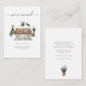 We hebben Chic Living Room Bewegd Notitiekaartje (Voorkant / Achterkant)