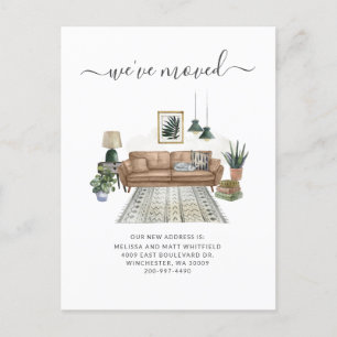 We hebben Chic Living Room Moving Announcement ver Briefkaart