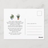 We hebben Chic Living Room Moving Announcement ver Briefkaart (Achterkant)