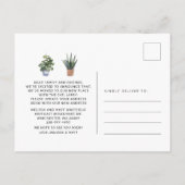 We hebben Chic Living Room Moving Announcement ver Briefkaart (Achterkant)