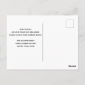 We hebben Chic Modern Black Moving Announcement ve Briefkaart (Achterkant)
