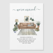 We hebben Chic New Address Moving Announcement ver Magnetische Uitnodiging (Voorkant)