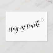 We hebben chique script typografie handout Kaart v Visitekaartje (Achterkant)