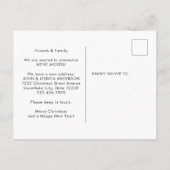 We hebben Christmas Wreath Acorn Holiday Moving ve Aankondigingskaart (Achterkant)