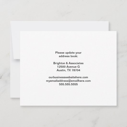 We hebben City Skyscraper Modern Business Moving Aankondiging (Achterkant)