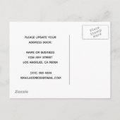 We hebben Cityscape New Address verplaatst Aankondigingskaart (Achterkant)