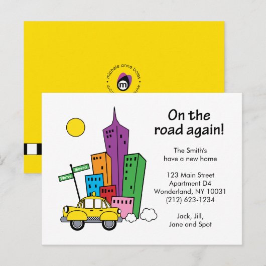 We hebben Cityscape verplaatst - Briefkaart (Voorkant / Achterkant)