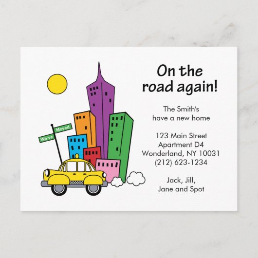 We hebben Cityscape verplaatst - Briefkaart (Voorkant)