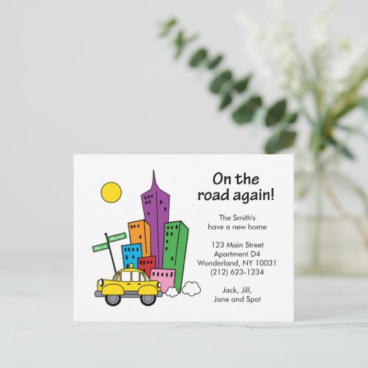 We hebben Cityscape verplaatst - Briefkaart (Staand voorkant)