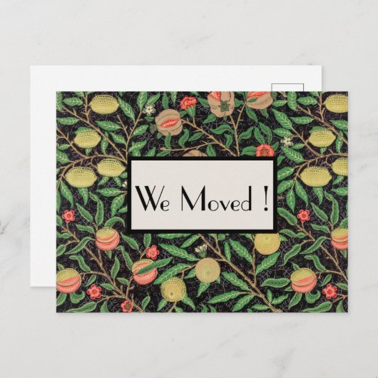 We hebben Classic Floral Post Card verplaatst Briefkaart (Voorkant / Achterkant)
