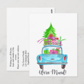 We hebben Classic kerstauto verplaatst Briefkaart (Voorkant / Achterkant)