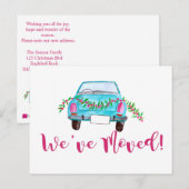 We hebben Classic kerstauto verplaatst Briefkaart (Voorkant / Achterkant)