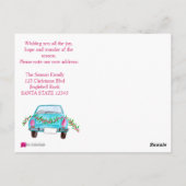 We hebben Classic kerstauto verplaatst Briefkaart (Achterkant)