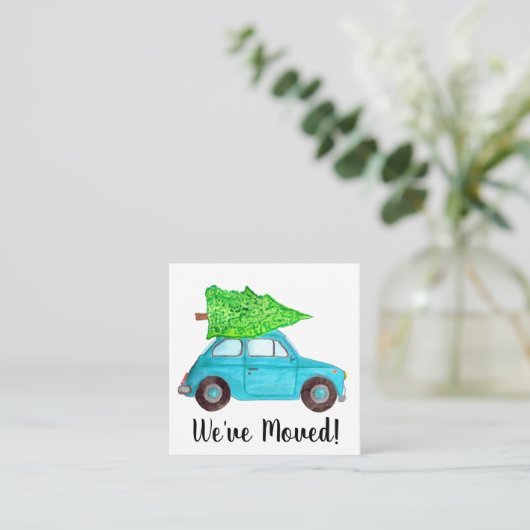 We hebben Classic kerstauto verplaatst Informatiekaartje (Staand voorkant)