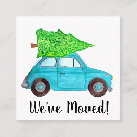 We hebben Classic kerstauto verplaatst Informatiekaartje (Voorkant)