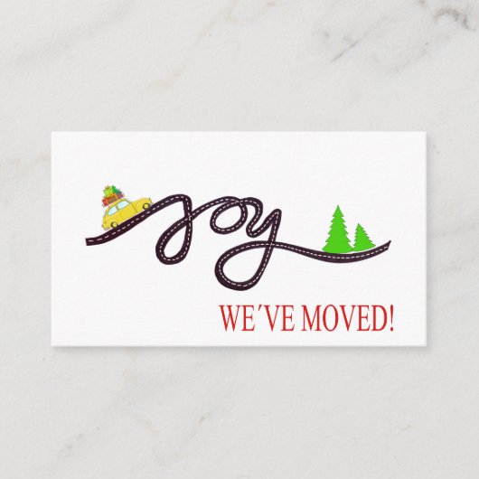 We hebben Classic kerstauto verplaatst Informatiekaartje (Voorkant)