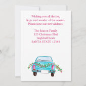 We hebben Classic kerstauto verplaatst Kaart (Achterkant)