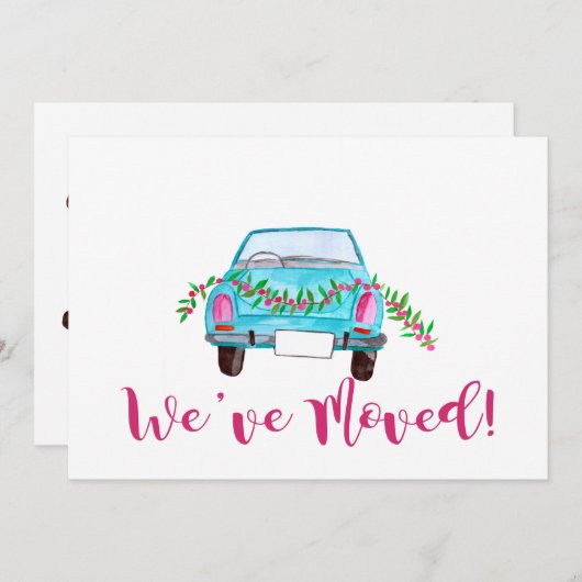 We hebben Classic kerstauto verplaatst Kaart (Voorkant / Achterkant)