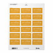 We hebben Classic Yellow New Address verplaatst Etiket (Full Sheet)