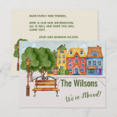 We hebben Colorful City Life Budget Moving Aankondiging (Voorkant / Achterkant)