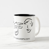 We hebben communicatoren tweekleurige koffiemok (Voorkant rechts)