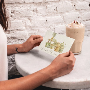 We hebben Cosy Boho Waterverf Verandering van adre Briefkaart