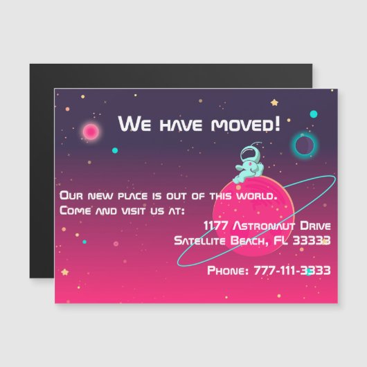 We hebben Cute Astronaut Illustratie verplaatst (Voorkant / Achterkant)