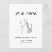 We hebben Cute Cats verplaatst Aankondigingskaart (Voorkant)