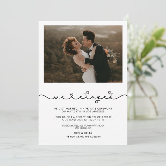 We hebben Cute Connecting hartletteraankondiging o Kaart (Staand voorkant)