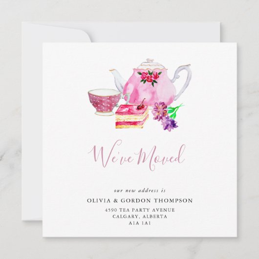 We hebben Cute Waterverf Tea Set Simple Chic verpl (Voorkant)