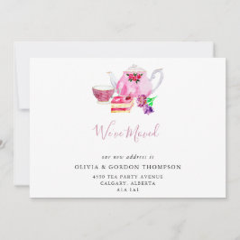 We hebben Cute Waterverf Tea Set Simple Chic verpl Aankondiging